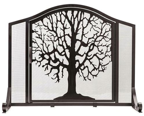 RVUEM Noir, Pare éTincelles en MéTal | Flatguard | Couvercle De CheminéE en Maille DéCorative Rustique | Grille Pare éTincelles | Couvercle De CheminéE en Fer | Accessoires pour PoêLe à Bois