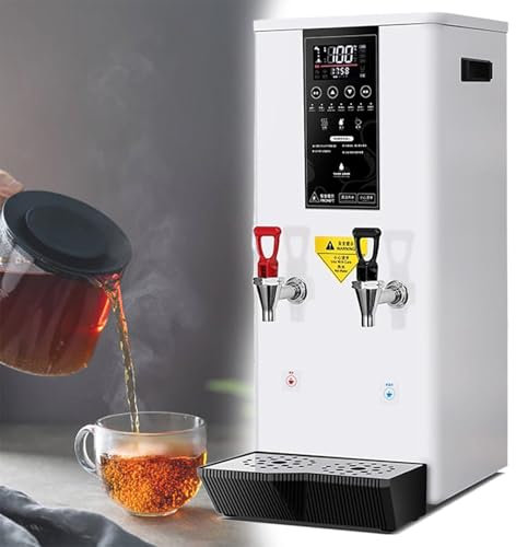 Dispensador de Agua Caliente instantáneo Eléctrico,Dispensador de Agua Caliente Comercial,Máquina de Agua Hirviendo con Calentamiento por Pasos,Hervidor de Agua Combinado para Té y Café,White