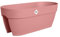 elho Vibia Campana Flower Bridge 60 - Blumenkasten Balkon mit Halterung - 100% Recyceltem Plastik - L 59 x B 26 x H 22 cm - Rosa/Puderrosa