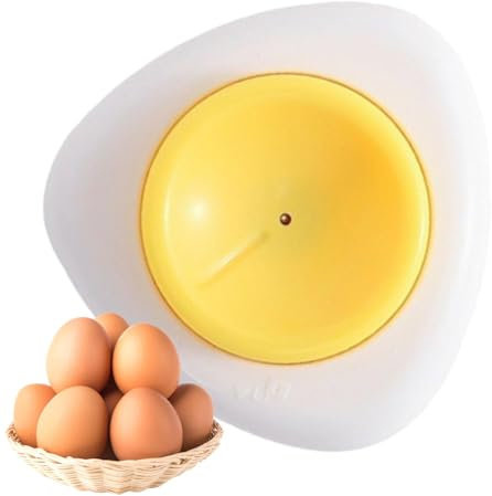Pala para huevos, semiautomática, para huevos duros, fácil picadora de huevos con material retráctil: ABS,