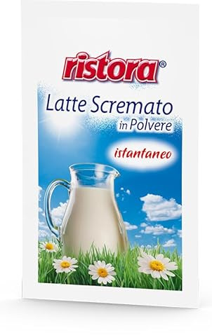 Ristora Monodose Bevande Istantanee Solubili - Prodotti da servizio Hotel - Alberghi e Coffee Break - Comode Bustine Monodose per la Pausa Caffè – (200, LATTE SCREMATO)