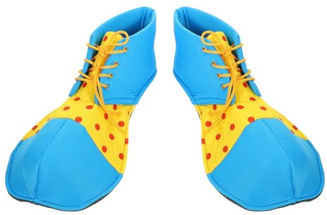HEMOTON Zapatos de Grandes para Halloween Zapatos de Disfraz para Actuación Color Azul Diseño Creativo para Cosplay y Fiestas Temáticas