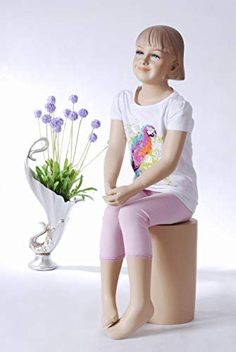 Tonhandisplay TonHan BB-13 Schaufensterpuppe Mädchen Kind. Hautfarbe sitzend schick modern. Modellierte Frisur