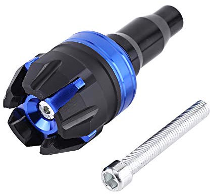 Hlyjoon Motorrad Sturzschutz Motorrad Crash Protector Sturzpads Universal Sliders Crash Pads Schutz M10 Aluminiumlegierung Gummi für ZX10R Z800 FZ6 R6 Gsxr(Blau)