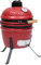 vidaXL Barbecue à Fumoir Kamado 2-en-1 Gril d'Extérieur Appareil de Cuisson à Fumoir Gril de Camping Jardin Arrière-Cour Céramique 56 cm Rouge