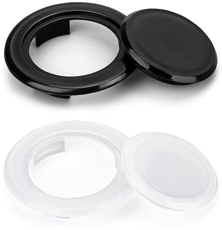 Juego de 2 anillos y gorras para mesa de patio, paraguas de plástico de 2 pulgadas, agujero más grueso, enchufe para mesa de vidrio, jardín, tienda, terraza, patio