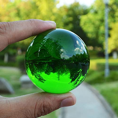 40/50/60mm Sfera di Cristallo Verde Asiatica Sfera di Pietra Rara Sfera Magica Soggiorno Casa Feng Shui Decor, 40mm