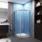 Acezanble 760x760x1900mm Quadrant Shower Enclosure Cubicle with 760x760mm Shower Tray Waste