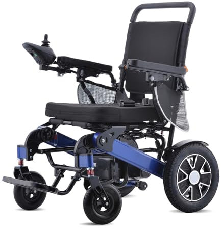 40Km Faltbarer Elektrorollstuhl Tragbar Elektrische rollstühle für Erwachsene und Senioren Leichter Elektrischer rollstuhl Batterie 20Ah Elektrorollstuhl Gewichte Tragfähigkeit 120Kg