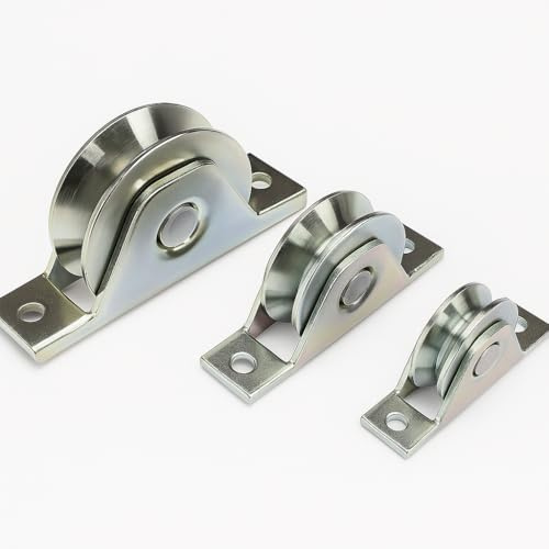 Ruota per Cancelli con Supporto Chiuso – Gola a “V” – Acciaio Zincato – Tre Misure 80 mm, 100 mm, 120 mm, 140 mm – LEMAG SRL