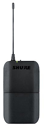 Shure BLX1 Wireless Bodypack Transmitter with On/Off Switch, Adjustable Gain Control, TQG Connector - for use with BLX Wireless Microphone Systems (Receiver Sold Separately) | K14 Band
