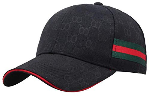 UKKD Cappellino da Baseball Fashion Trend di Berretto da Baseball Cappello Casuale Cotone per Gli Uomini E Le Donne in Quattro Colori Formato Registrabile Un Adulto,Nero,Regolabile
