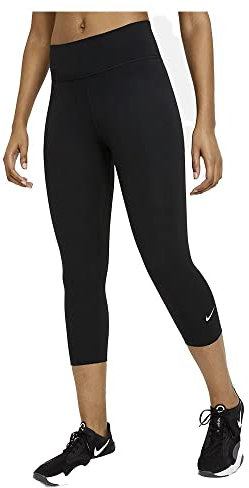 Nike Damen One Leggings, Black/White, M