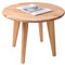 Krok Wood Runder Couchtisch Dresden aus Massivholz in Buche (75 x 75 x 46 cm)