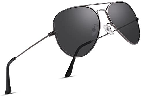 COASION Pilotenbrille Herren Damen Polarisierte Sonnenbrille Fliegerbrille Piloten Sonnenbrillen UV400 Schutz Metallrahmen