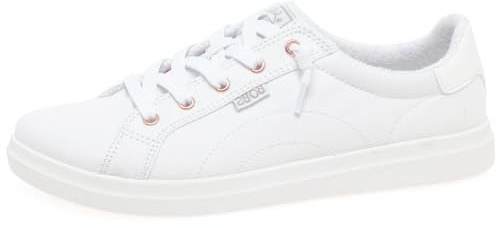 Skechers BOBS Women's 114453 Sneaker, White, 11