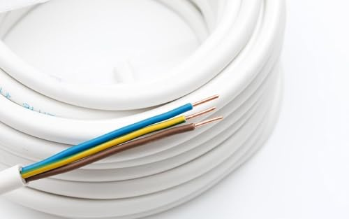 NYM-J strömkabel 3 x 1,5 mm² robust, flexibel och säker, energibesparande, lång livslängd (5 m)