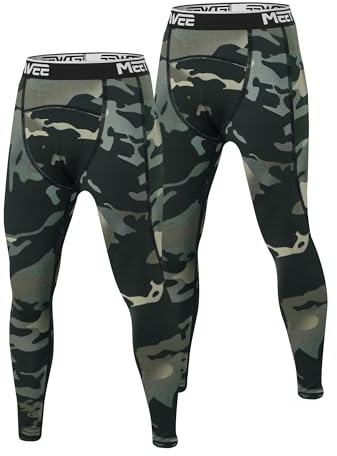 MEETWEE Pantalons de sous-vêtements Thermiques Garçon Pantalon Long & Collant Technique pour Ski Course Vélo