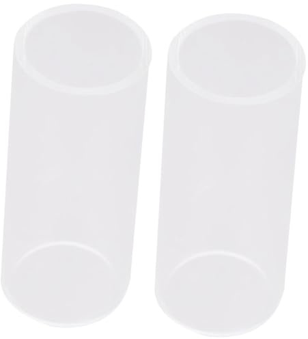 Cabilock Glass Guitar Slide Bottleneck Made of Glass 2pcs Size 5.1x2.2x2.2cm Sustain Accentuation of Middle Harmonics for Guitar Lovers and Professional Players