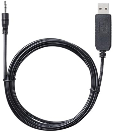 LPIQSPLK V7 V8 Super satellitmottagare, SAT TV-avkodare, blixtuppdatering, produktiv USB till RS232-serie uppgradering, blixtuppdateringskabel (1,0 m, grå)