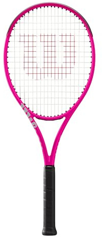 Wilson Burn V6 105 S Raquette de tennis - Rose - Taille du manche 1-4 1/8 cordée