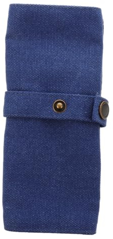 HORIALENCE Custodia Porta Orologi da Viaggio in Tessuto Blu, Design Sottile e Solido, Capacità per 5 Orologi, Lavabile e Chiusura Sicura Cordino per Organizzazione Intelligente