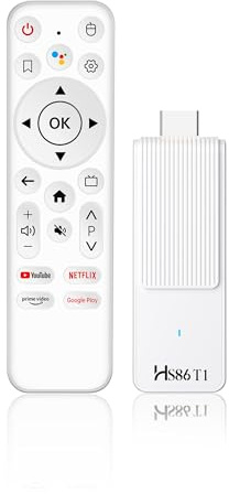 Android 14 TV Stick, RK3518 Quad-Core, 2GB RAM 16GB ROM, WiFi 6, BT 5.4, 4K