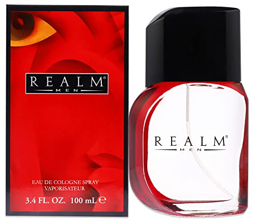 Realm By Erox Corporation For Men. Eau De Cologne Spray 3.4 Oz, RED