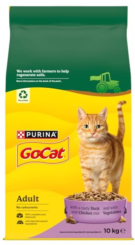 GO-CAT Adult Dry Cat Food Chicken and Duck 10kg Pack