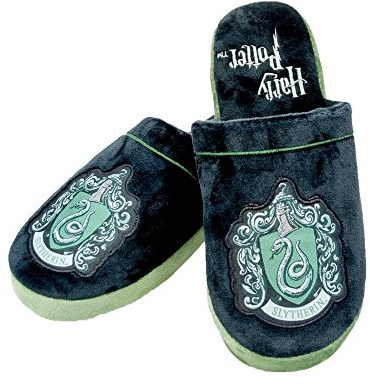 Harry Potter Slytherin Crest Slip On Slippers uk 5-7