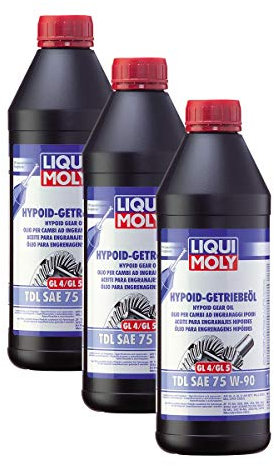 3x LIQUI MOLY 1407 Hypoid-Getriebeöl TDL SAE 75W-90 1L