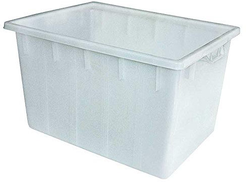 BRB 180 Liter Kunststoffwanne, LxBxH 800x600x490 mm, lebensmittelecht, weiß