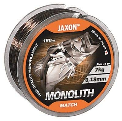 Jaxon Angelschnur Monolith Match Monofile Schnur 150m Spule (0,18mm / 7kg)
