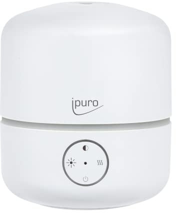 ipuro Aroma Diffuser Air Sonic good mood white mit Fernbedienung - schlichter Duftöl Diffuser mit Intervall- und Dauerbetriebsfunktion - stilvoller Luftbefeuchter mit Licht und Ultraschall Technologie