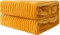 MIULEE Kuscheldecke Fleecedecke Flanell Decke Einfarbig Wohndecken Couchdecke Flauschig Überwurf Mikrofaser Tagesdecke Sofadecke Blanket Für Bett Sofa Schlafzimmer Büro 85x95Inch 220x240cm Orangegelb