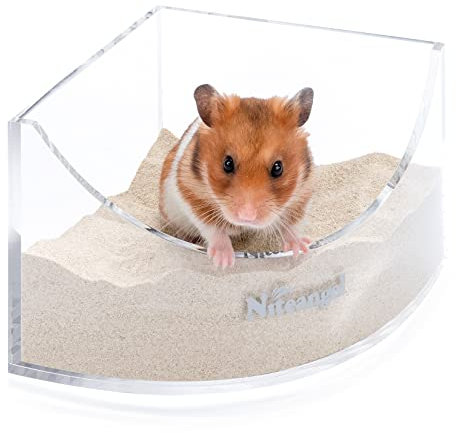 Niteangel Kleintiersandbad-Box - Acryl-Kleintier-Sandbad-Dusche & Sandgruben-Behälter für Hamster, Mäuse, Lemminge, Gerbils oder andere kleine Haustiere