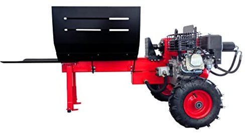 CROSSFER Holzspalter HLS12T-G6.5/NT21 hydraulisch / 12 Tonnen Spaltkraft / 6,5PS Benzinmotor OHV 4 Takt luftgekühlt / 52cm Spaltlänge/Zweihand Bedienung/Luftbereifung/Hydraulikspalter