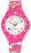 Alienwork Einhorn Lernuhr Kinderuhr Mädchen Uhrzeit Lernen Rosa Silikon-Armband Mehrfarbig Kinder-Uhr Wasserdicht 5 ATM Zeit Lernen