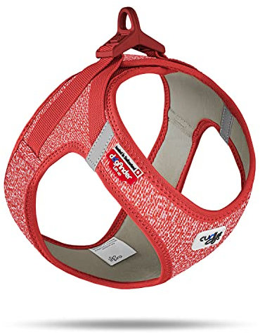 Vest Harness Merino curli Clasp Red M