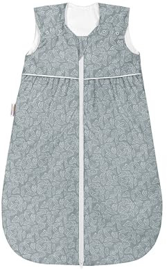 Set Odenwälder BabyNest Schlafsack Anni light & Windel Blaubär/Babyschlafsack 0.5 Tog atmungsaktiv/Leichter Kinderschlafsack ohne Ärmel/Sommer Schlafsack für Jungen Mädchen