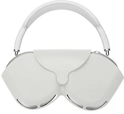 kwmobile Hülle kompatibel mit Apple Airpods Max Case - Kopfhörer Tasche Etui aus Silikon - Cover in Weiß