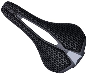 Oshhni Sella per Bici Stampata in 3D Accessori per la Guida in Fibra di Carbonio Installazione Semplice Sedile per Bicicletta Pratico per Adulti in Mountain