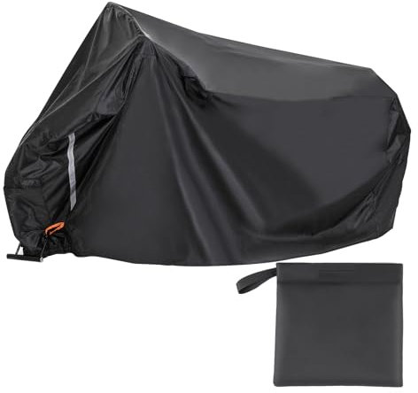 Besudo Housse de vélo imperméable - 210 x 120 x 80 cm - Housse de protection pour 1 à 2 vélos - Bâche de protection pour vélo électrique - Bâche de protection pour vélo électrique