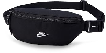 Nike Heritage Waistpack 2.0 (Small), Black/Black/White, MISC