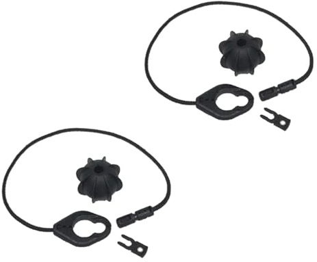 Sangle de Maintien pour Plage arrière de pour VW Tiguan 2008-2018, Noire satinée, avec Petite Boule et Fixation par Corde 5N0863447