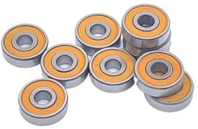 Rodamientos de Bolas, 695-2RS Rodamiento ABEC-7 5PCS 5x13x4 mm Miniatura 695RS Rodamientos de bolas 619/5RS sellado naranja 695 2RS