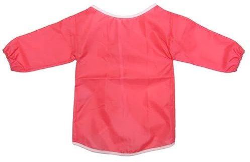 Childrens Kids Toddler Waterproof Play Apron - Age 5-7 Years - Painting, Baking, Cooking, Smock - Pink