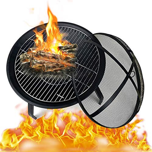 NEWFEIBIN Simple Y Portátil Cuenco Fuego De Carbón BBQ Calefacción Brasero Multifuncional con Reutilizable para Campamento Al Aire Libre/Fiesta/Picnic/Viaje