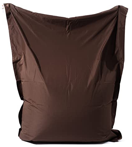 HH Home Hut Giant BeanBag Outdoor Garden Extra Large Chair Indoor Living Room Bean Bags Water Resistant Massive Floor Cushion Lounger XXL (Brown)