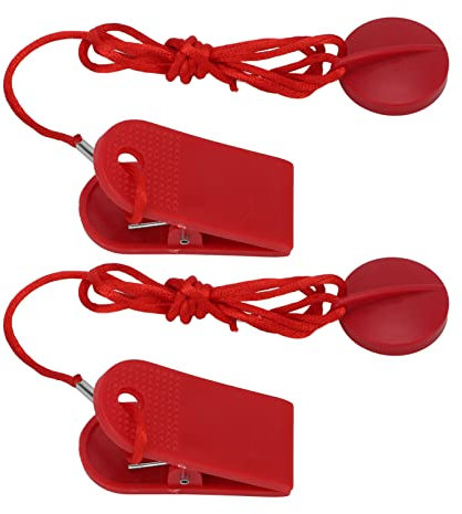 2 STÜCKE Laufband Sicherheitsschlüssel Laufband Notstopp Universal Magnet Sicherheitsschlüssel Ersatz Kit für Sole, Weslo